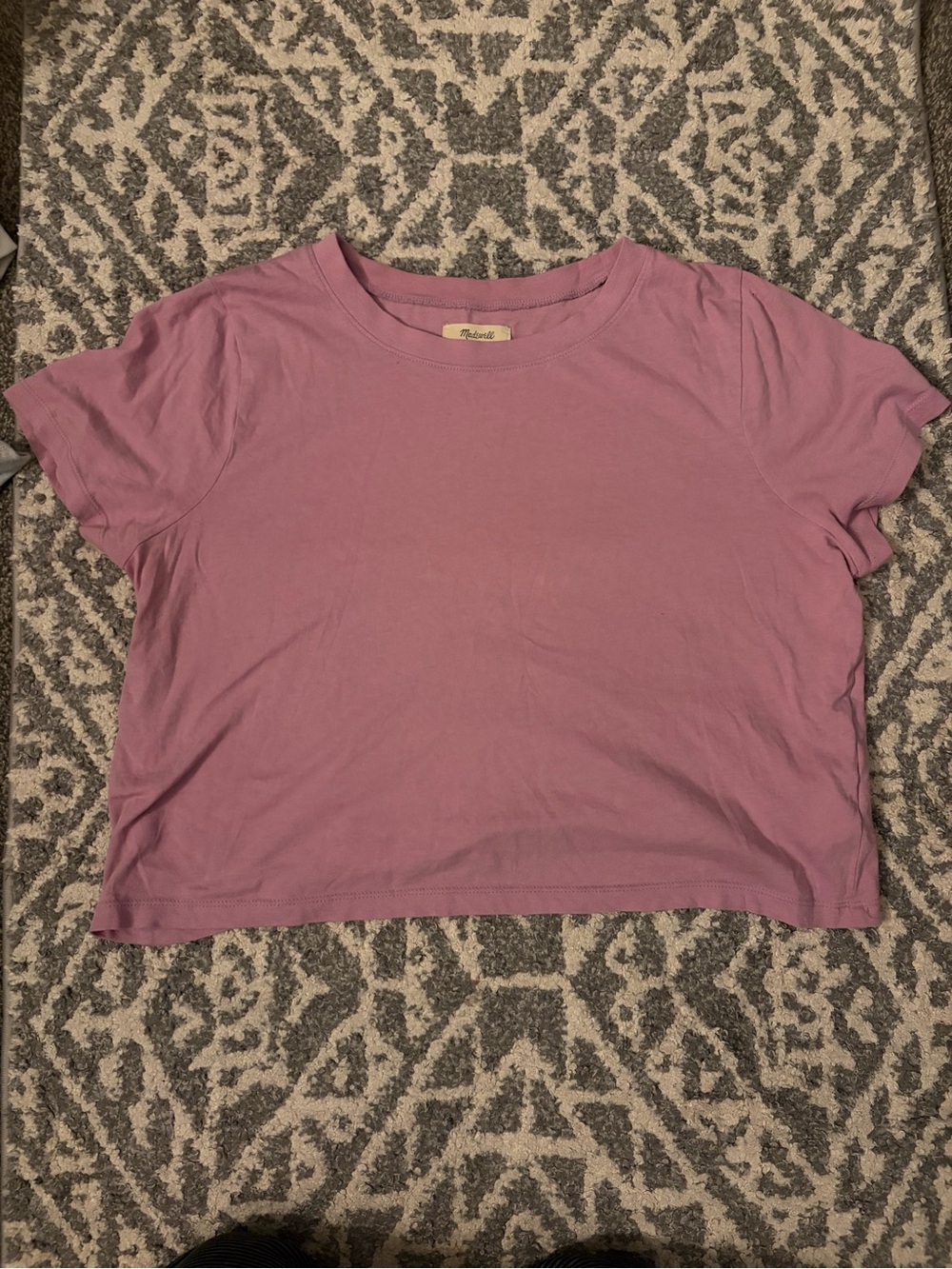 Madewell Short Sleeve Crop Top